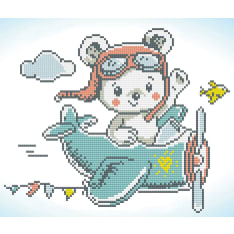 Diamond Dotz Aero Bear 28x33cm timanttityö