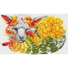Diamond Dotz Fern Fox 32x42cm timanttityö