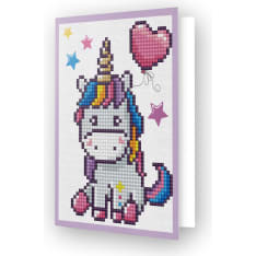 Diamond Dotz Welcome Baby greeting card diamond work