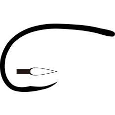 Tiemco Larva&Pupa barbless SP fly hook