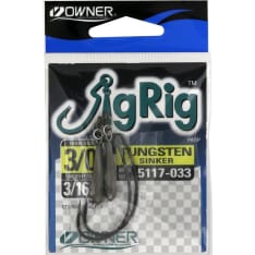 Owner Jig Rig 2 pcs jig hook with tungsten weight