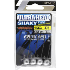 Owner Shaky Head 4 kpl jigikoukku
