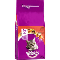 Whiskas 1+ 1,9 kg dry cat food