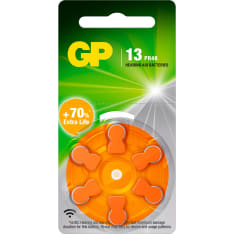 GP ZA 13/PR48 6pc hearing aid battery
