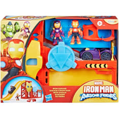 Marvel Avengers Iron Man and His Awesome Friends Playset Iron Garage