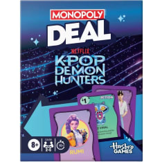 Monopoly Deal K-POP Demon Hunters korttipeli (englanninkielinen)