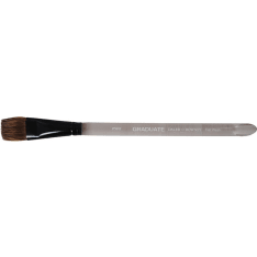 DR Graduate Flat Wash synthetic fiber/pony hair brush