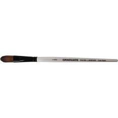 DR Graduate Oval Wash synthetic fiber/ponyhair brush, flat