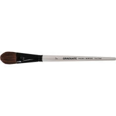 DR Graduate Oval Wash synthetic fiber/ponyhair brush, flat