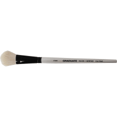 DR Graduate White Goat Oval Wash goathair brush