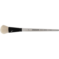 DR Graduate White Goat Oval Wash goathair brush