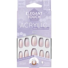 Elegant Touch Acrylic nails French Acrylic No 02 Coffin -tekokynnet