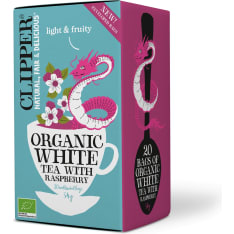 Clipper Raspberry Flavoured Organic White Tea 34g / 20 bags