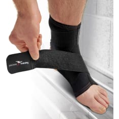 Precision ankle support with support strap