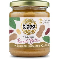 Biona Smooth Luomu 250g maapähkinävoi