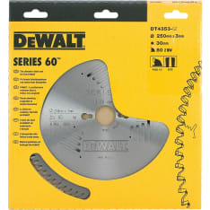 DeWalt Z80 250 mm pyörösahanterä