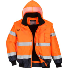 Portwest C465 Hi-Vis Contrast Bomber Winter Jacket