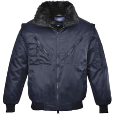 Portwest Navy lined pilot jacket