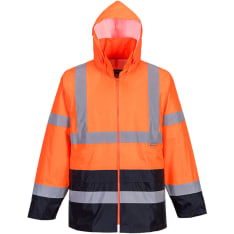 Portwest H443 traditional Hi-Vis contrast Raincoat