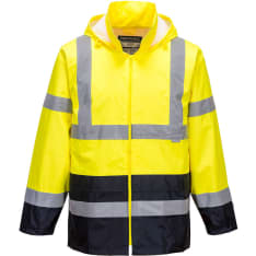 Portwest H443 traditional Hi-Vis contrast Raincoat