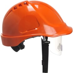 Portwest PW55 safety helmet with visor