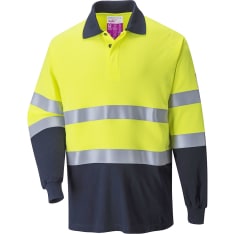 Portwest FR74 fire-resistant, anti-static long-sleeved polo shirt