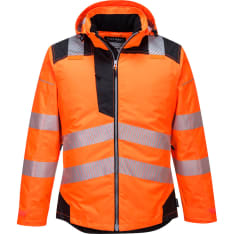 Portwest T400 orange/black Hi-Vis winter jacket