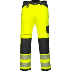 Portwest PW340 yellow/black Hi-Vis work trousers