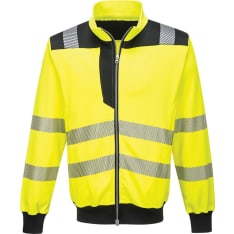 Portwest PW370 Yellow/Black Hi-Vis College Sweater