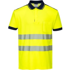 Portwest T180 yellow/blue Hi-Vis polo shirt