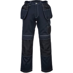Portwest T602 blue/black hanging pocket work pants