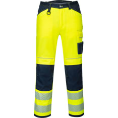 Portwest PW340 yellow/blue Short Hi-Vis work trousers