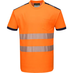 Portwest T181 oranssi/sininen Hi-Vis t-paita