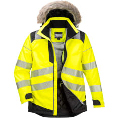 Portwest PW369 yellow/black Hi-Vis winter parka
