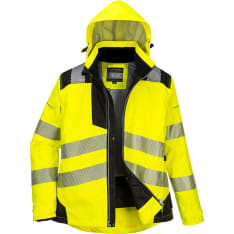 Portwest PW382 yellow/black women's winter jacket