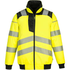 Portwest PW302 yellow Hi-Vis 3-in-1 pilot jacket