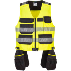 Portwest PW308 Yellow/Black Class 1 Tool Vest