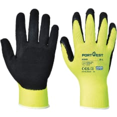Portwest A340 Hi-Vis lasten Grip-lateksikäsine