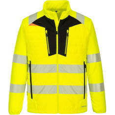 Portwest DX473YBR yellow Hi-Vis Hybrid winter work jacket