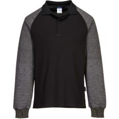 Portwest CR15 long sleeve collared shirt with cut protection sleeves