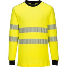 Portwest WX3 Hi-Vis palosuojattu kelta/musta T-paita