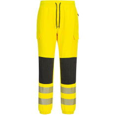 Portwest KX346 Hi-Vis LK2 Flexi kelta/musta työverkkarit