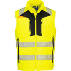 Portwest DX479 Hi-Vis Softshell kelta/musta työliivi