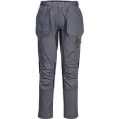 Portwest WX2 Stretch metallic gray hanging pocket trousers