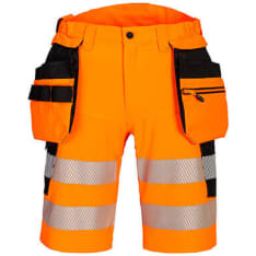 Portwest DX4 Hi-Vis Shorts with hanging pockets