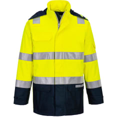 Portwest FR605 Bizflame Hi-Vis thermal lined and rainproof jacket with photo-arc protection