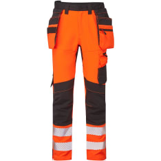 Portwest DX454 Hi-Vis Craft orange/black pocket trousers