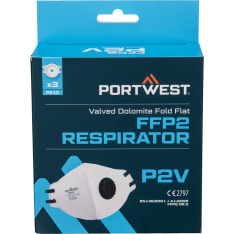 Portwest P210 ffp2 dolomite taittuva hengityssuojain venttiilillä