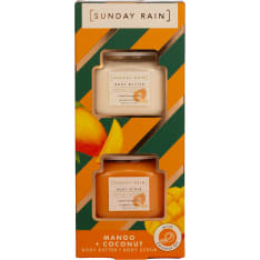 Sunday Rain Mango + Coconut Duo lahjapakkaus