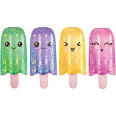 Squishy Glitter Pops Kimallejätskit puristeltava lelu